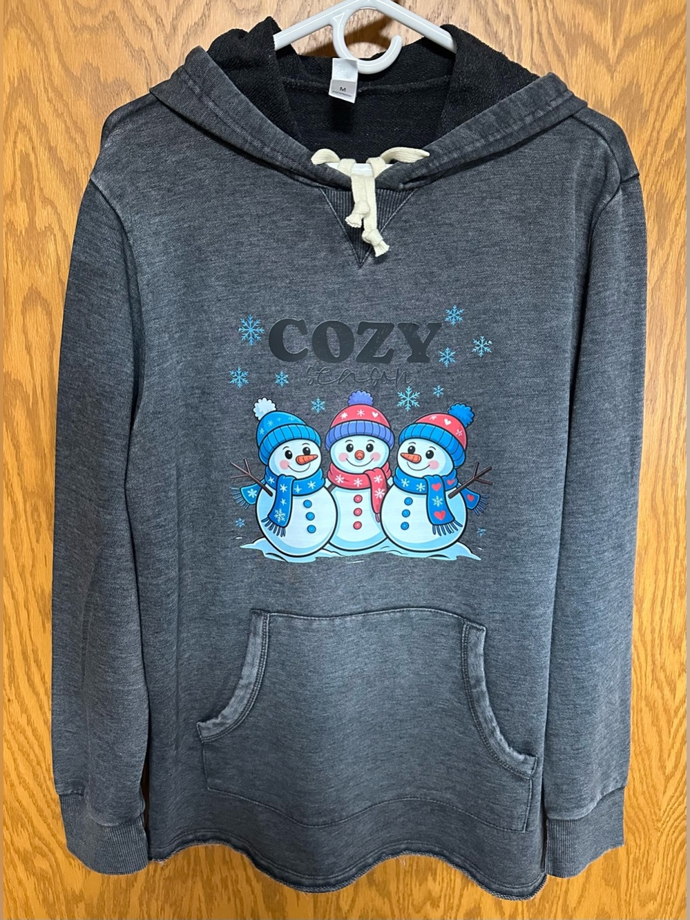 Winter Theme Graphic Pullover Hoodie - NIP